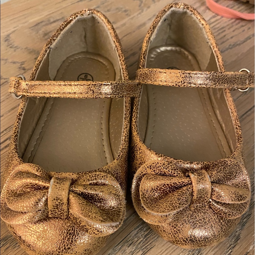 Toddler Rose Gold Mary Jane Shoes